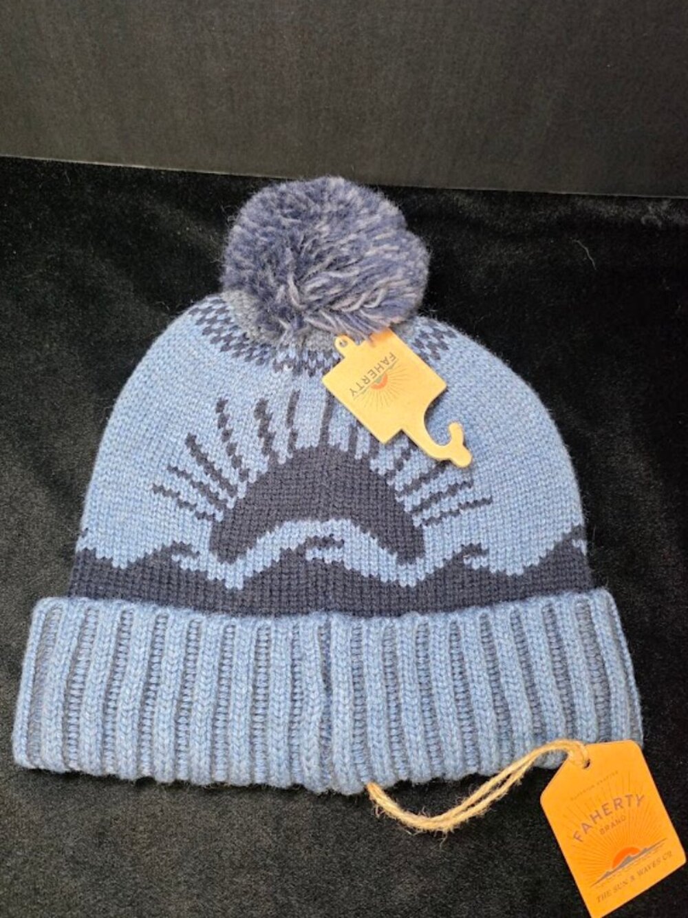 NWT Faherty Sun And Wave Beanie OS